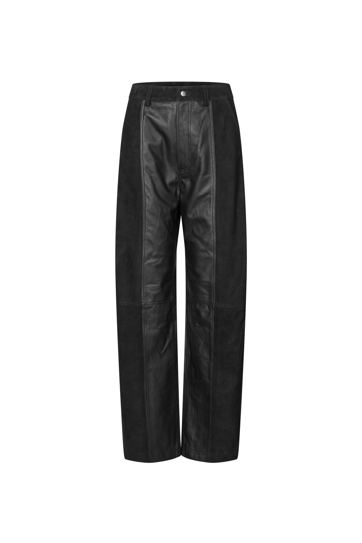 WIDE STRAIGHT PANTS BLACK