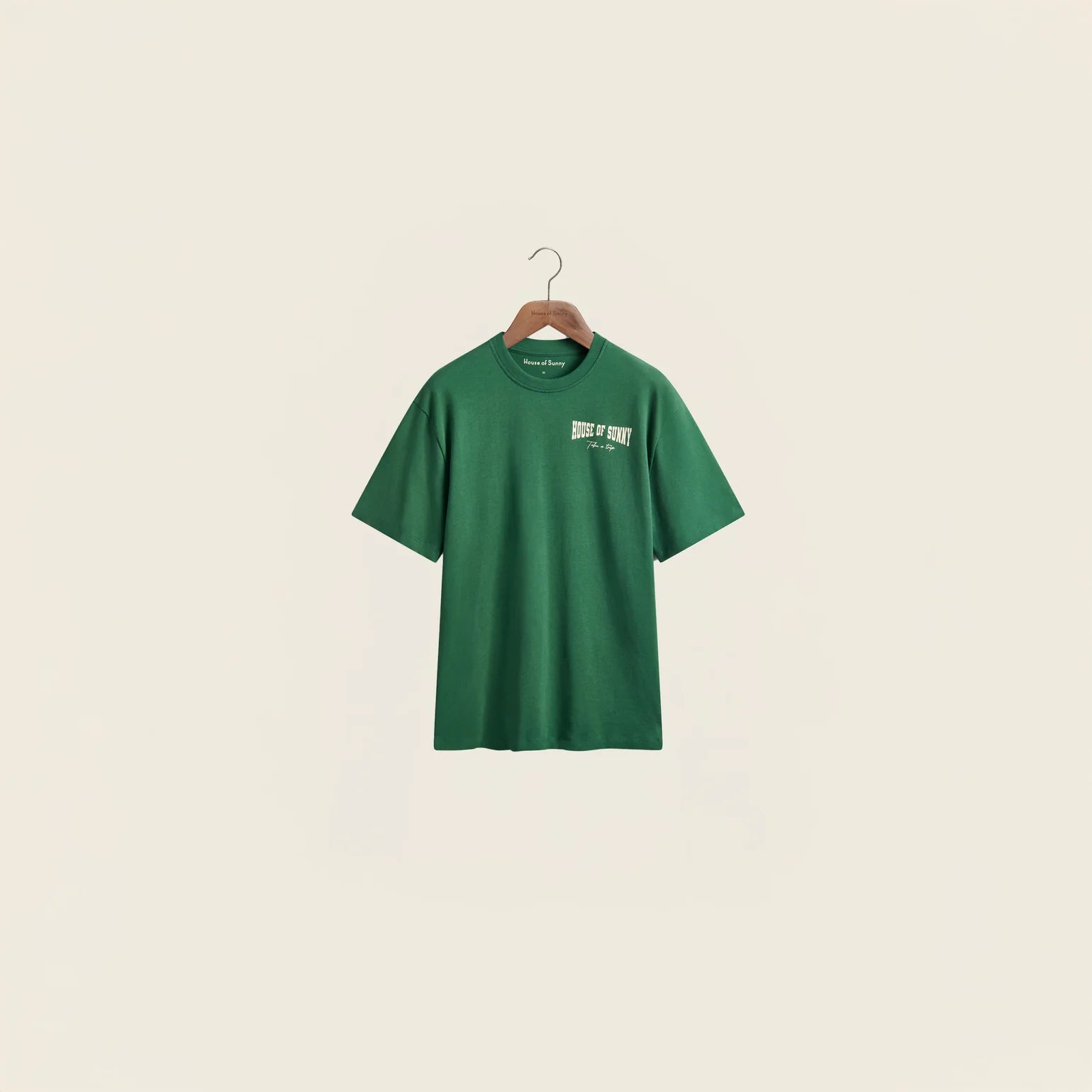 HACKNEY' LOGO TEE IN PINE GREEN