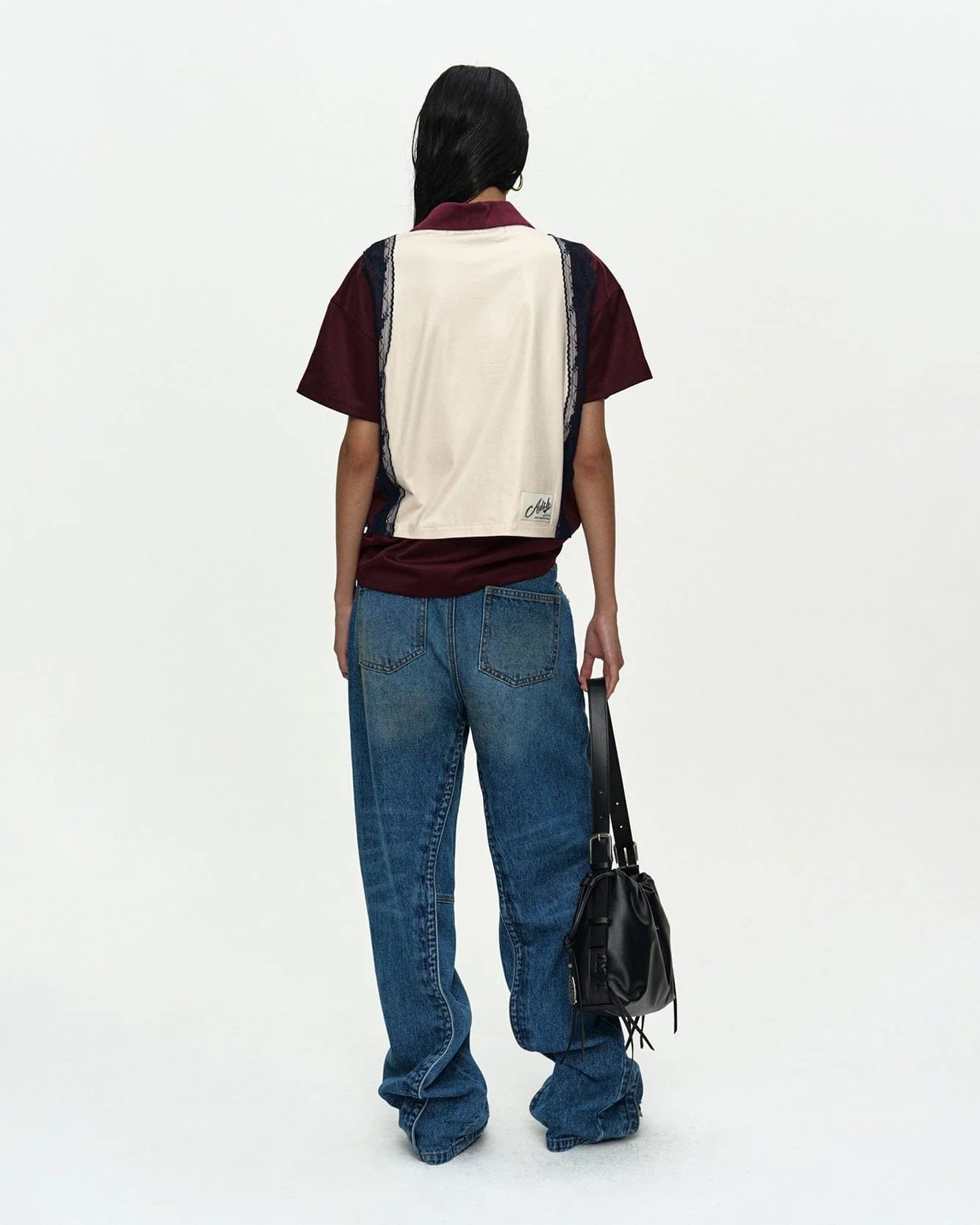 UNISEX LAYERED WIDE-LEG JEANS