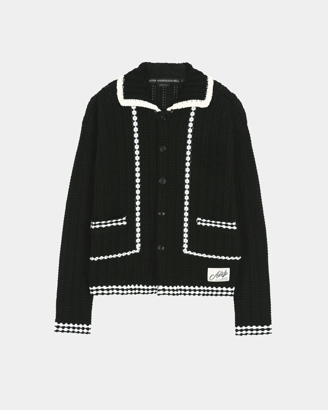 UNISEX NEW FANTASIA COLLAR CARDIGAN IN BLACK