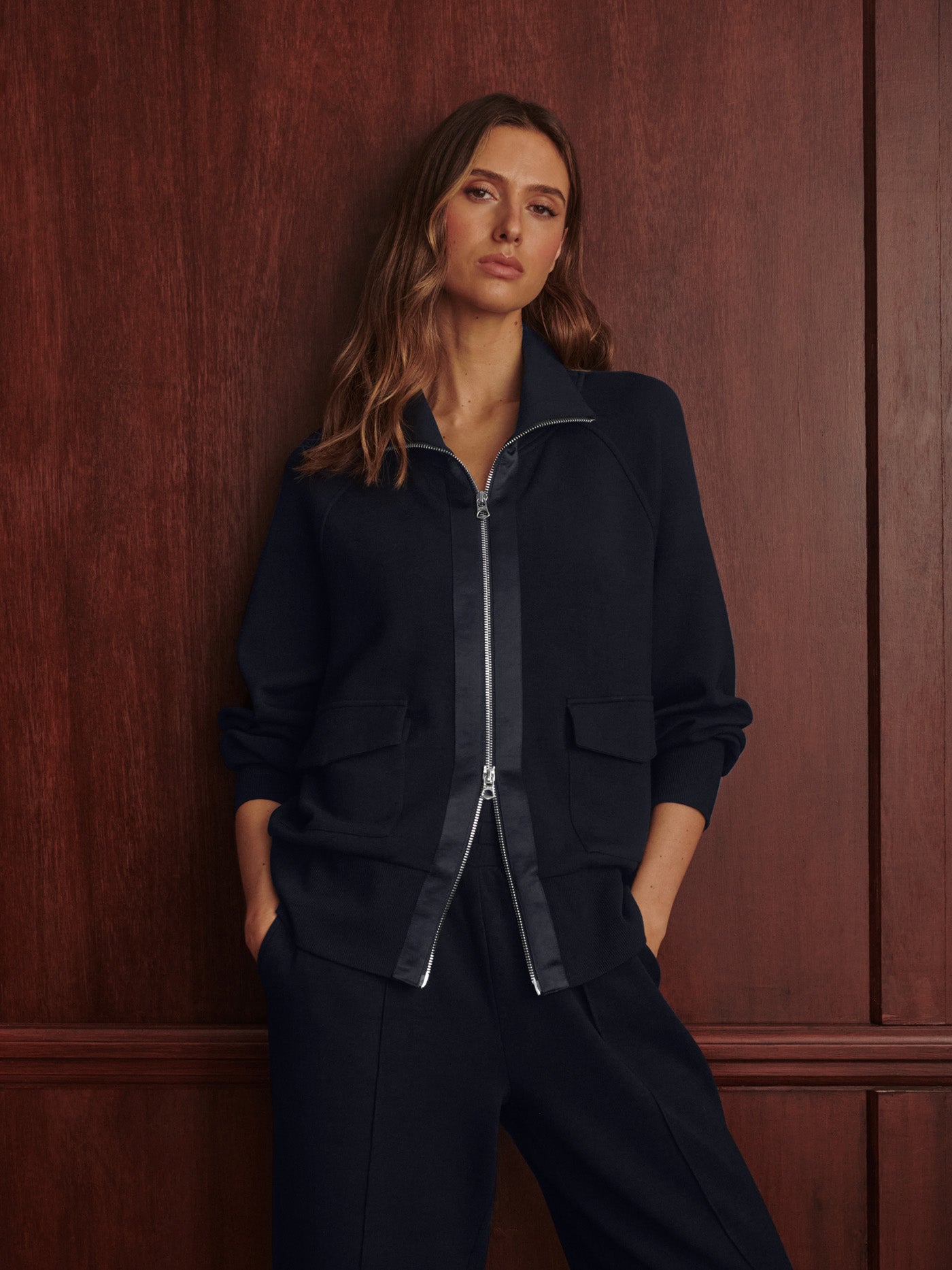 ROXBURY ZIP THROUGH IN BLUE NIGHTS