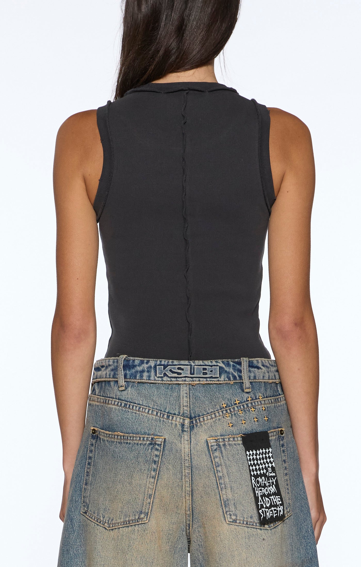 BADGE ORIGIN TANK WASHED BLACK