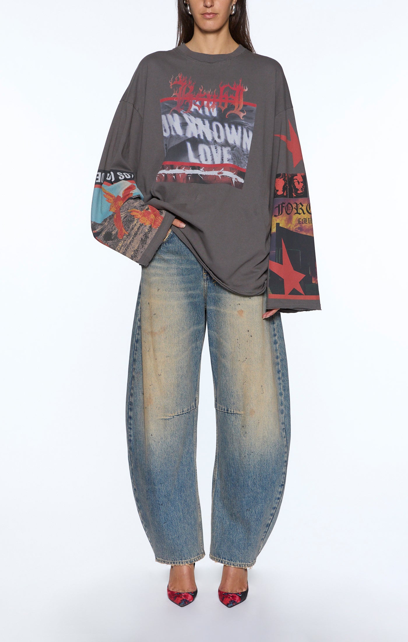 ALTAR IS BOYFRIEND TEE CHARCOAL