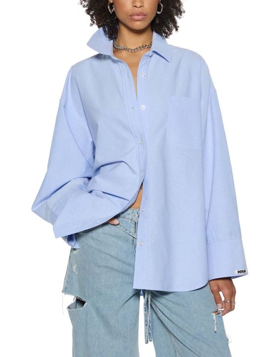 ASTRA IS SHIRT BLUE OXFORD BLUE
