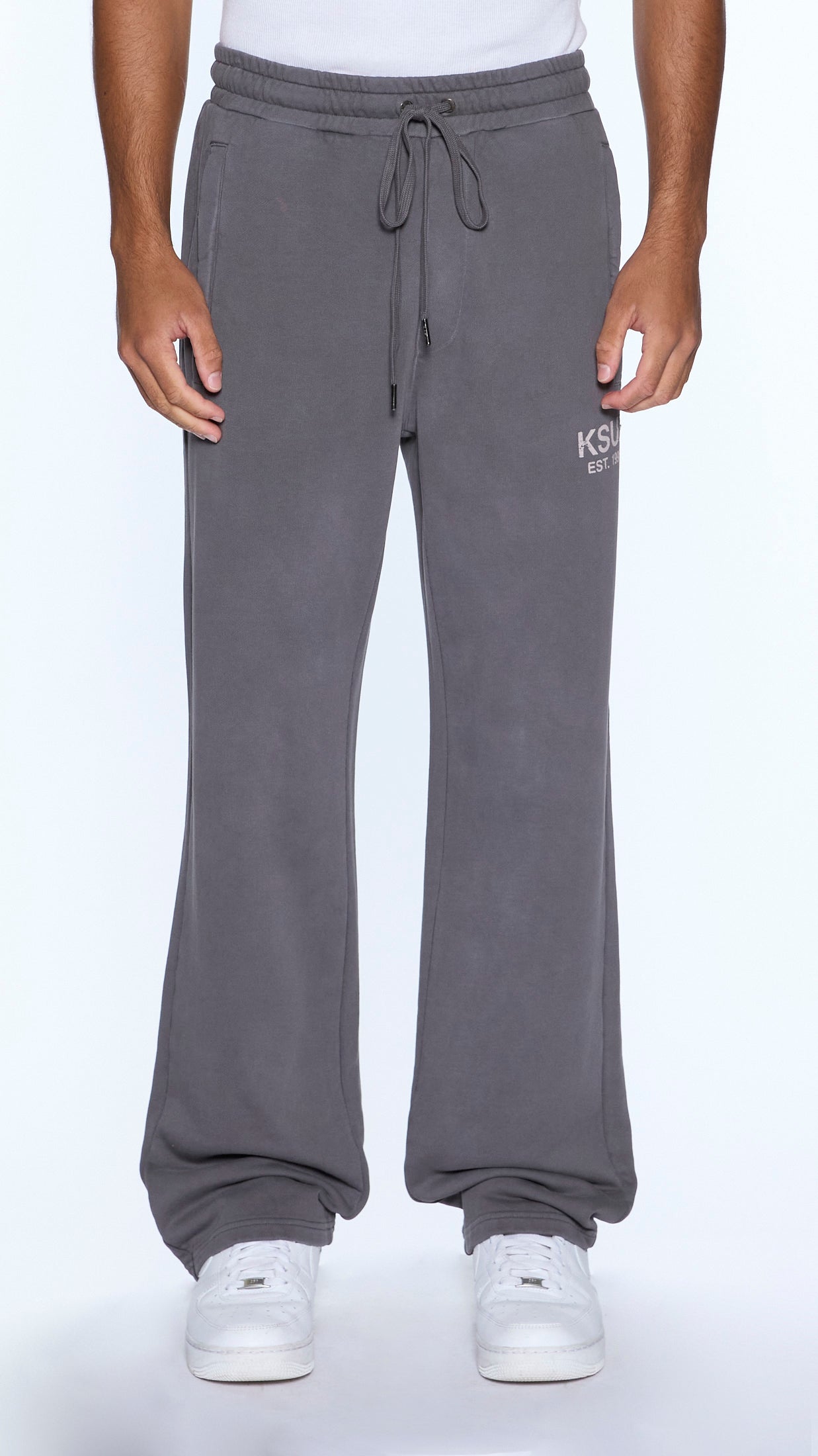 STATE SYNTHESS TRAK PANT IN CHARCOAL FADE