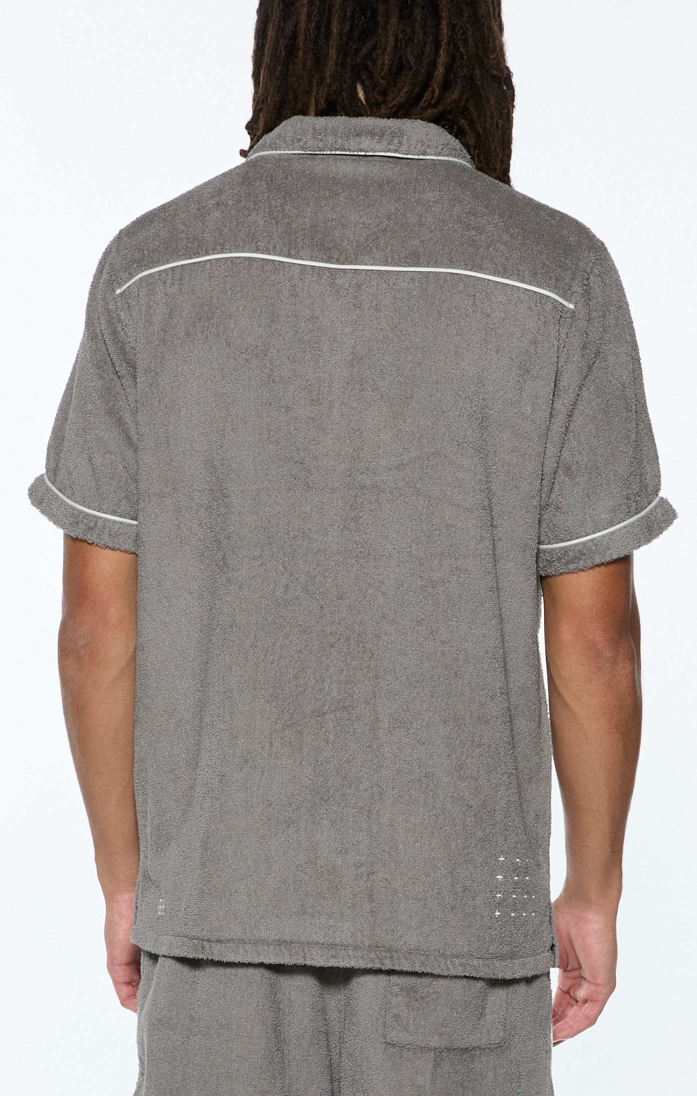LOUNGE SS RESORT SHIRT IN CHARCOAL