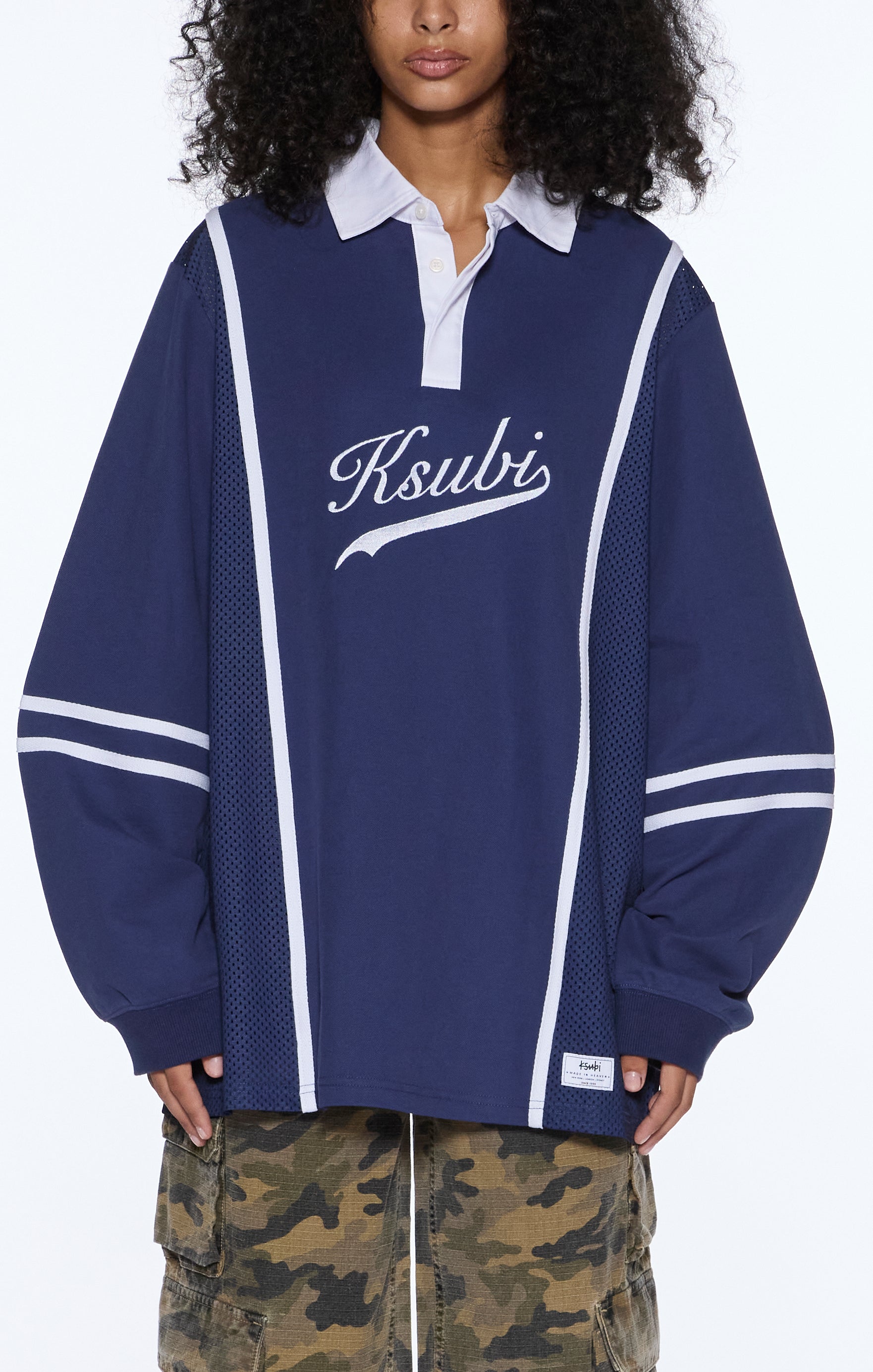 PLAYOFF IS POLO JERSEY NAVY