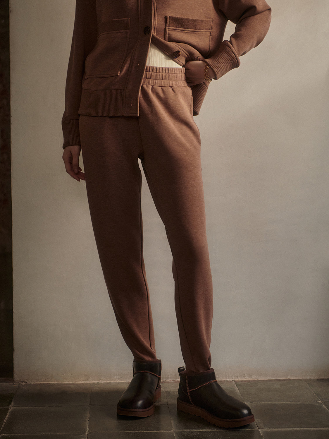 THE SLIM ZIP HAM PANT 26 GOLDEN BRONZE MARL