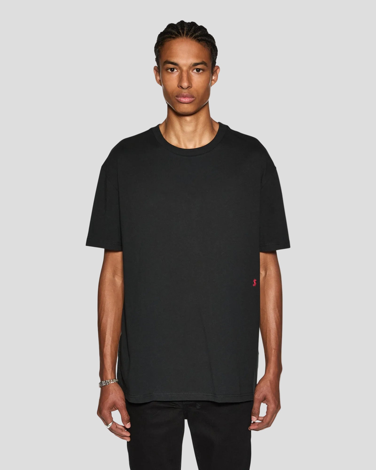 BIGGIE SS TEE BLACK/RED