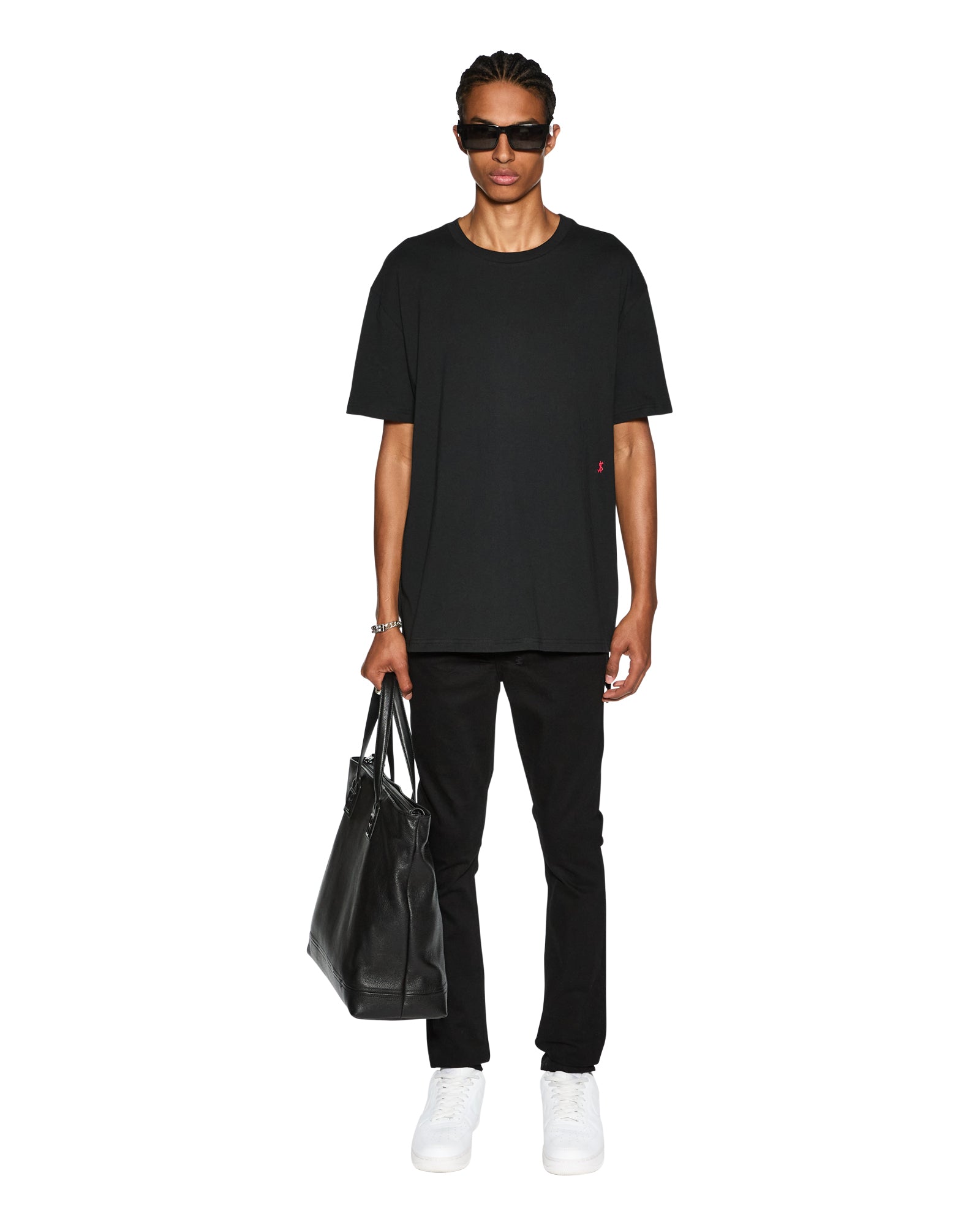 BIGGIE SS TEE BLACK/RED