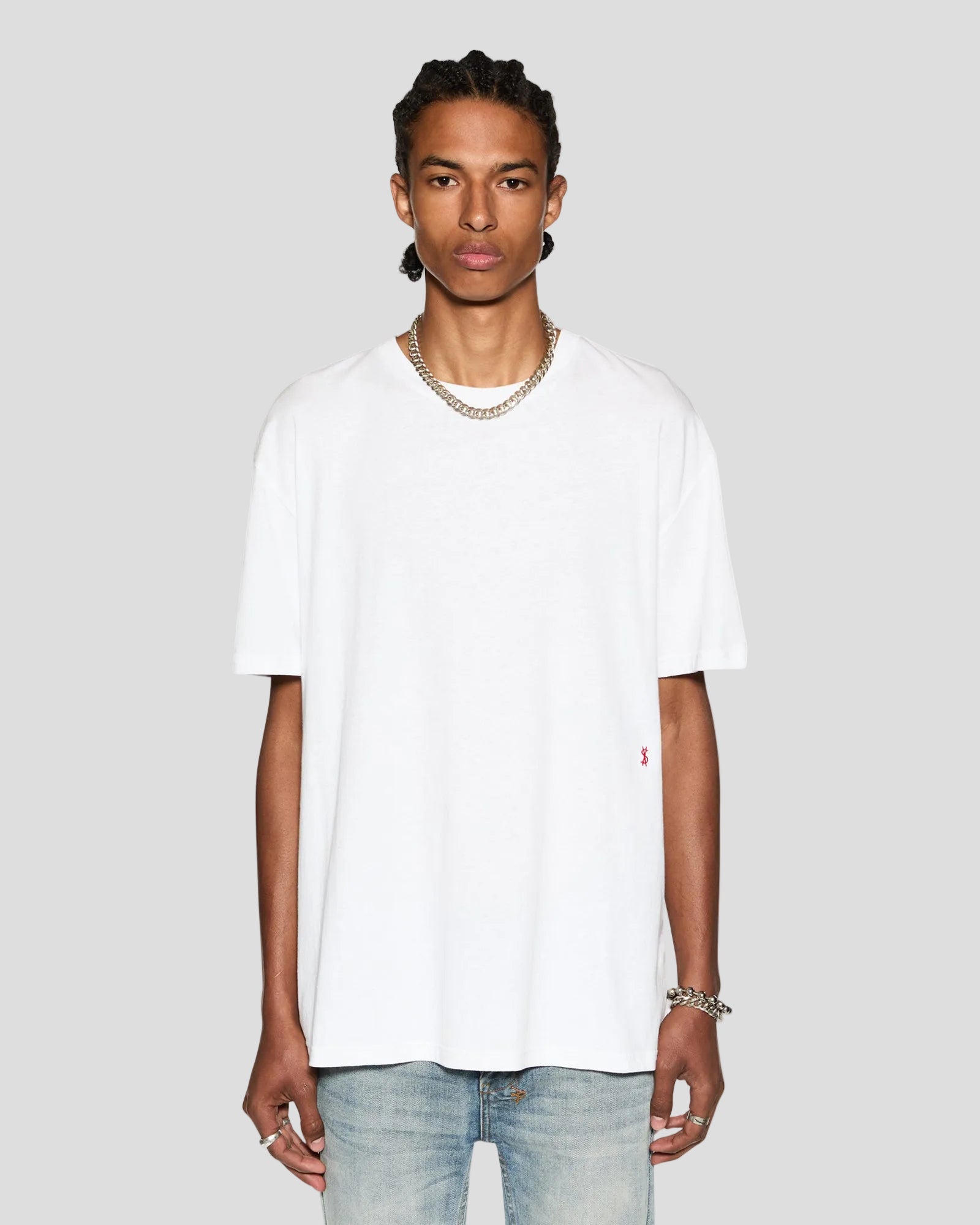 4x4 BIGGIE SS TEE WHITE/RED