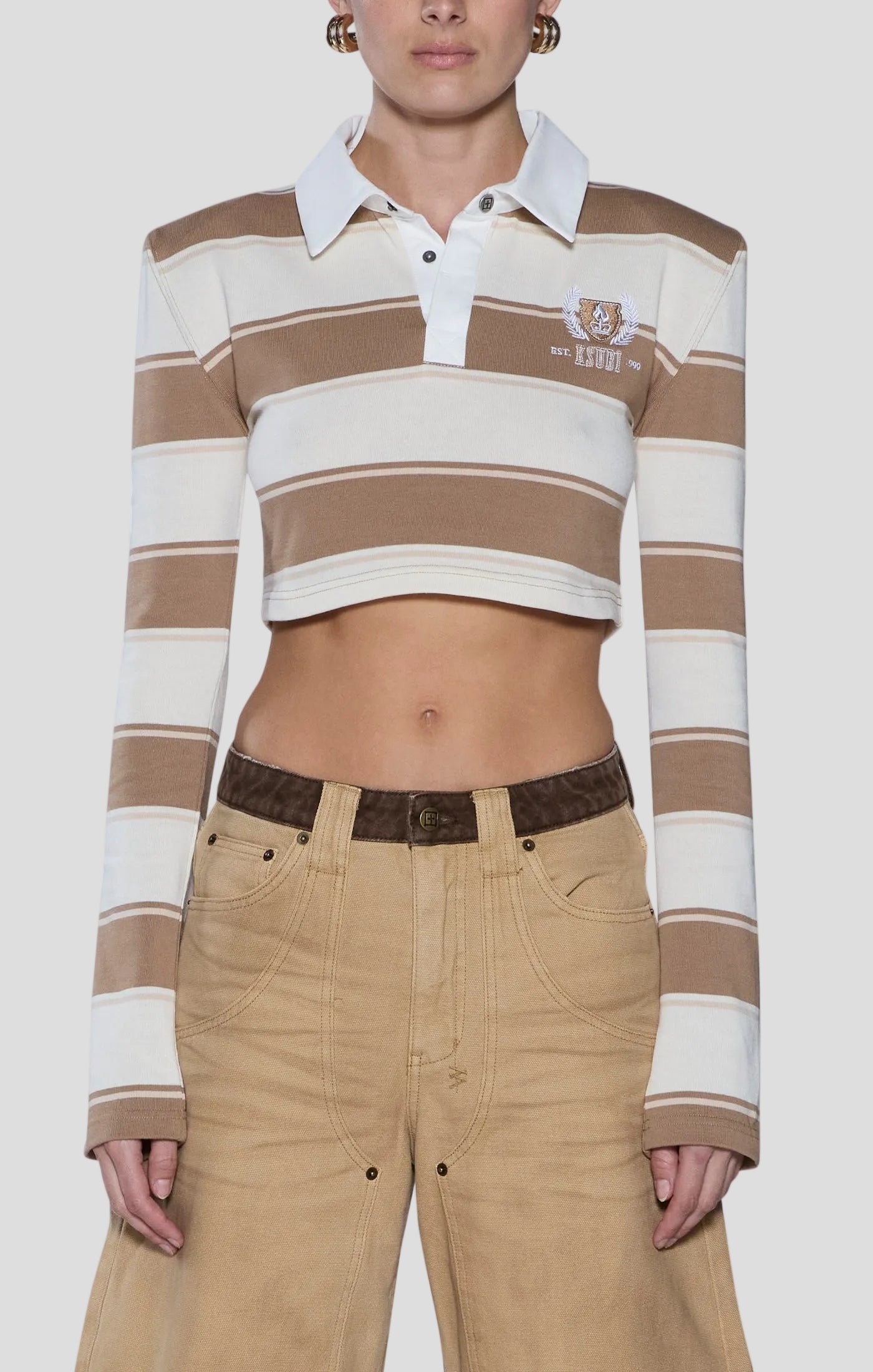 ACADEMY LS POLO TAN BONE