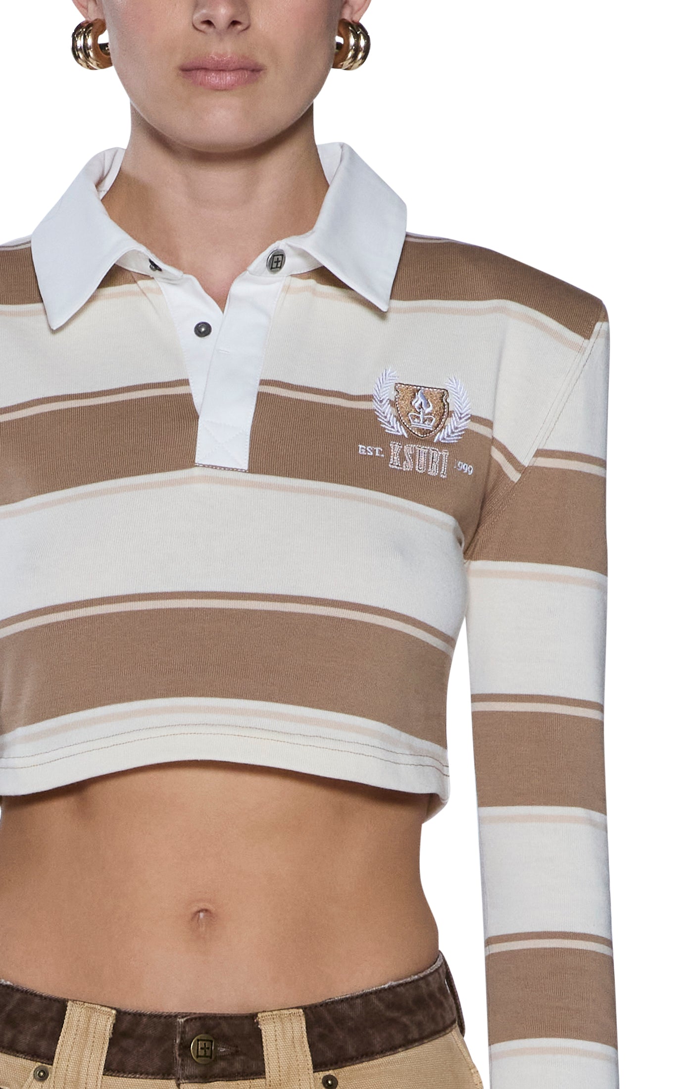 ACADEMY LS POLO TAN BONE