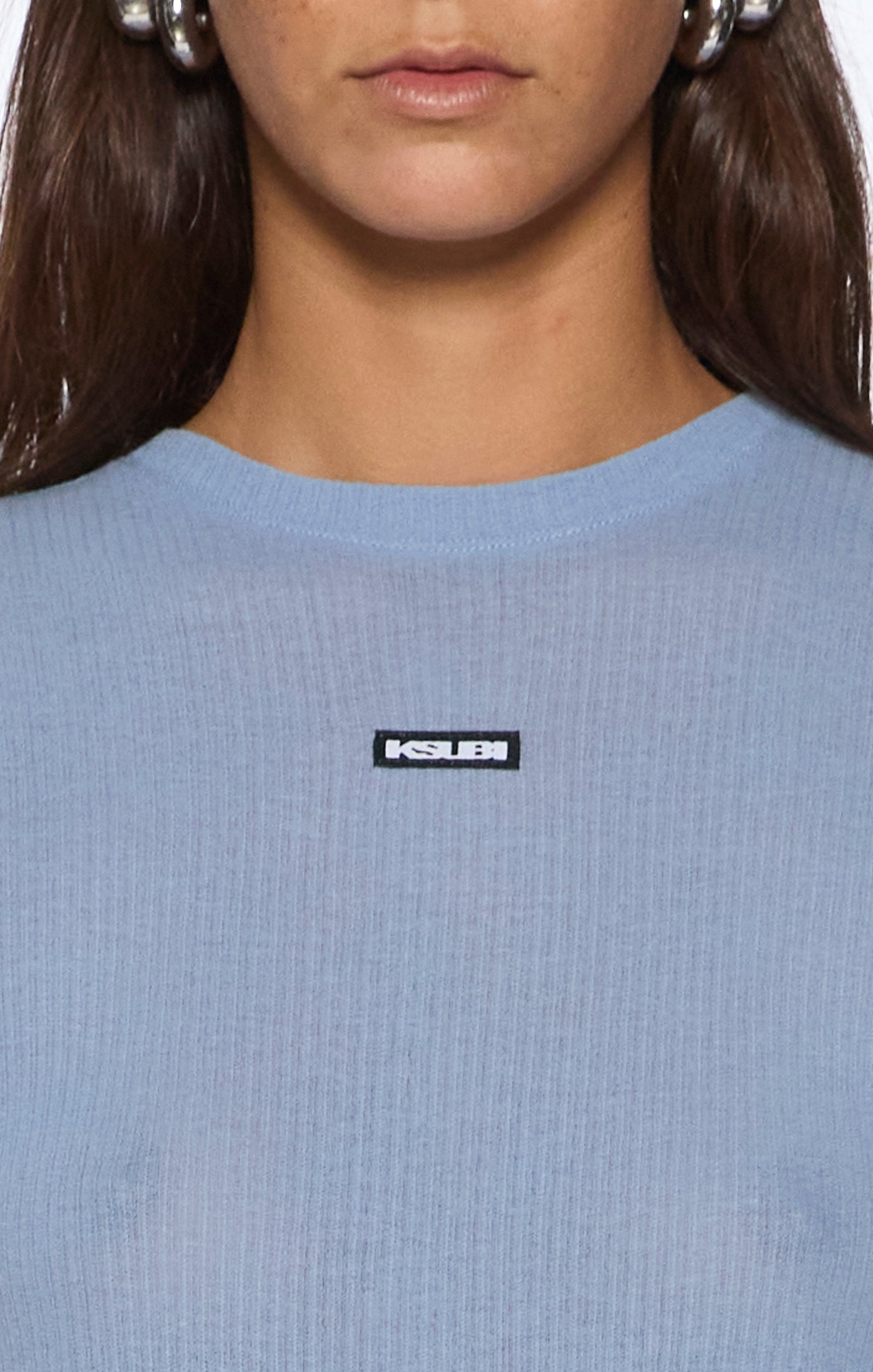 STAPLE SS TEE ICE BLUE SHEER