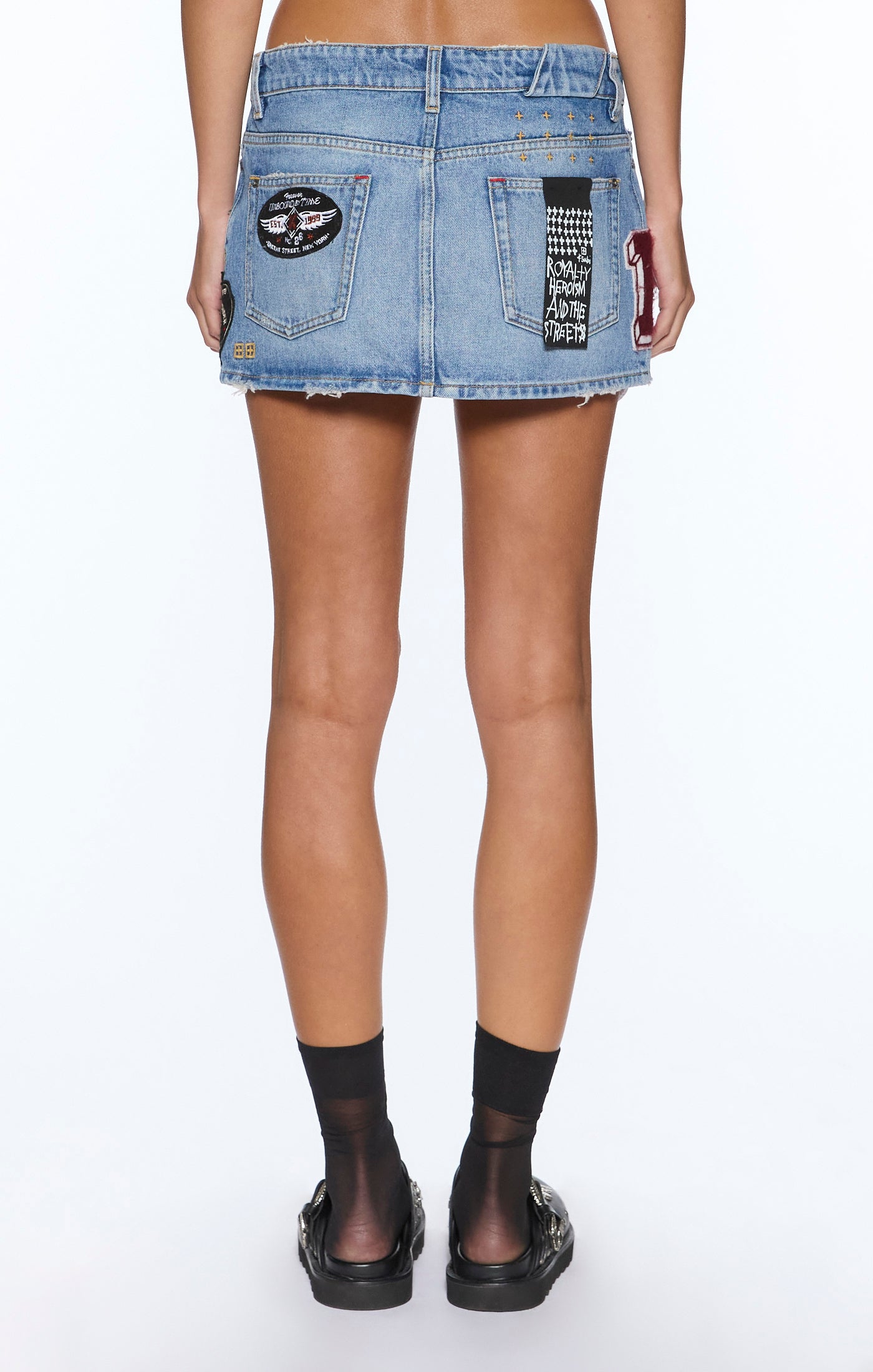 MICRO MINI SKIRT HORIZON PATCH
