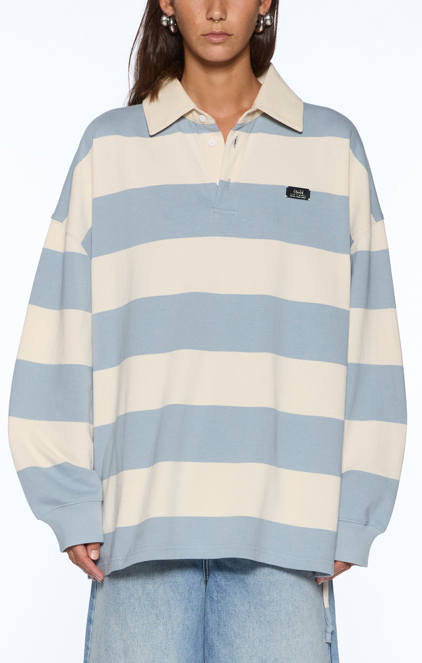 RUGGED RUGBY JERSEY BLUE STEEL BONE