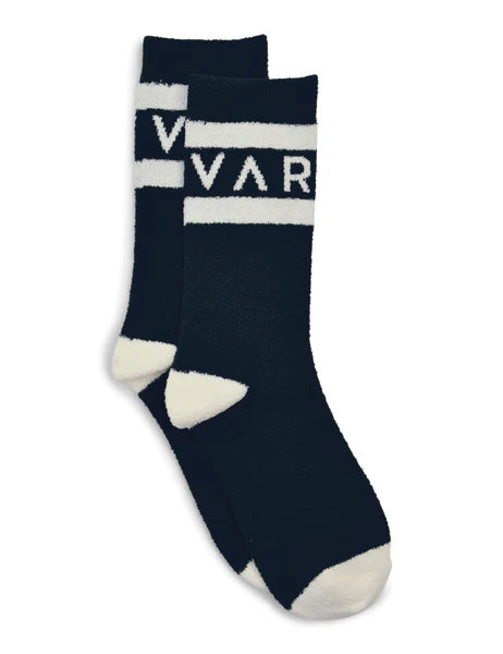 SPENCER SOCKS IN BLACK/EGRET