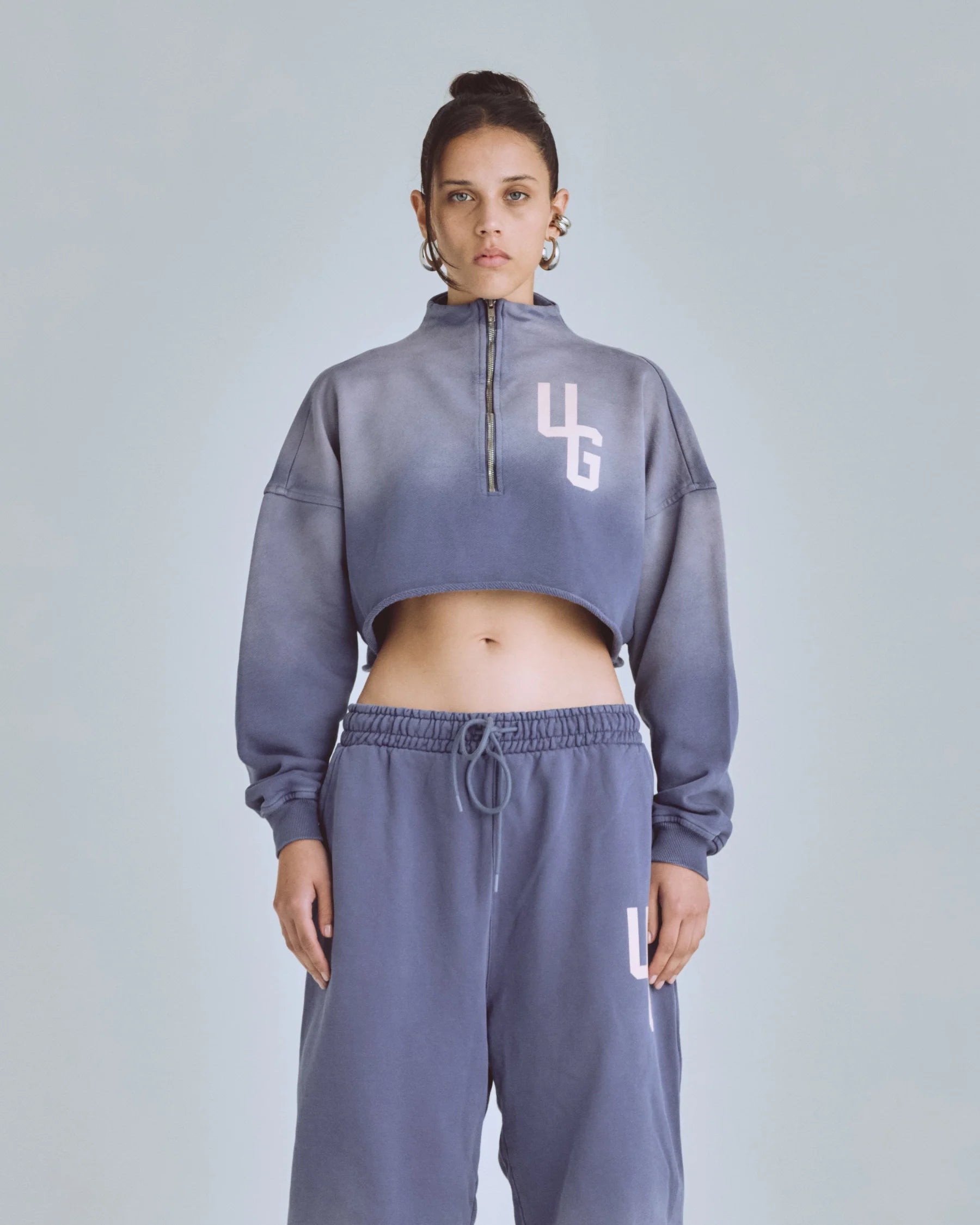 AGNUS DEI CREWNECK IN FADED PURPLE