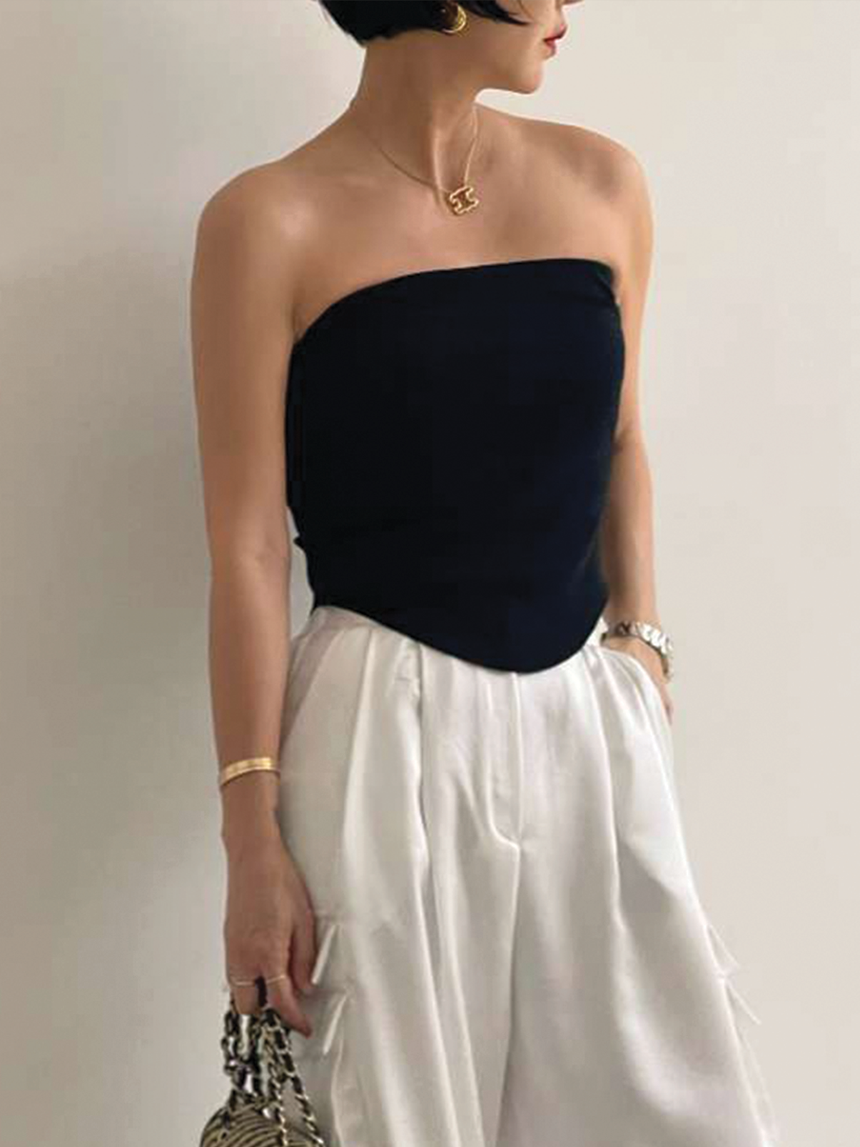 STRAPLESS TOP