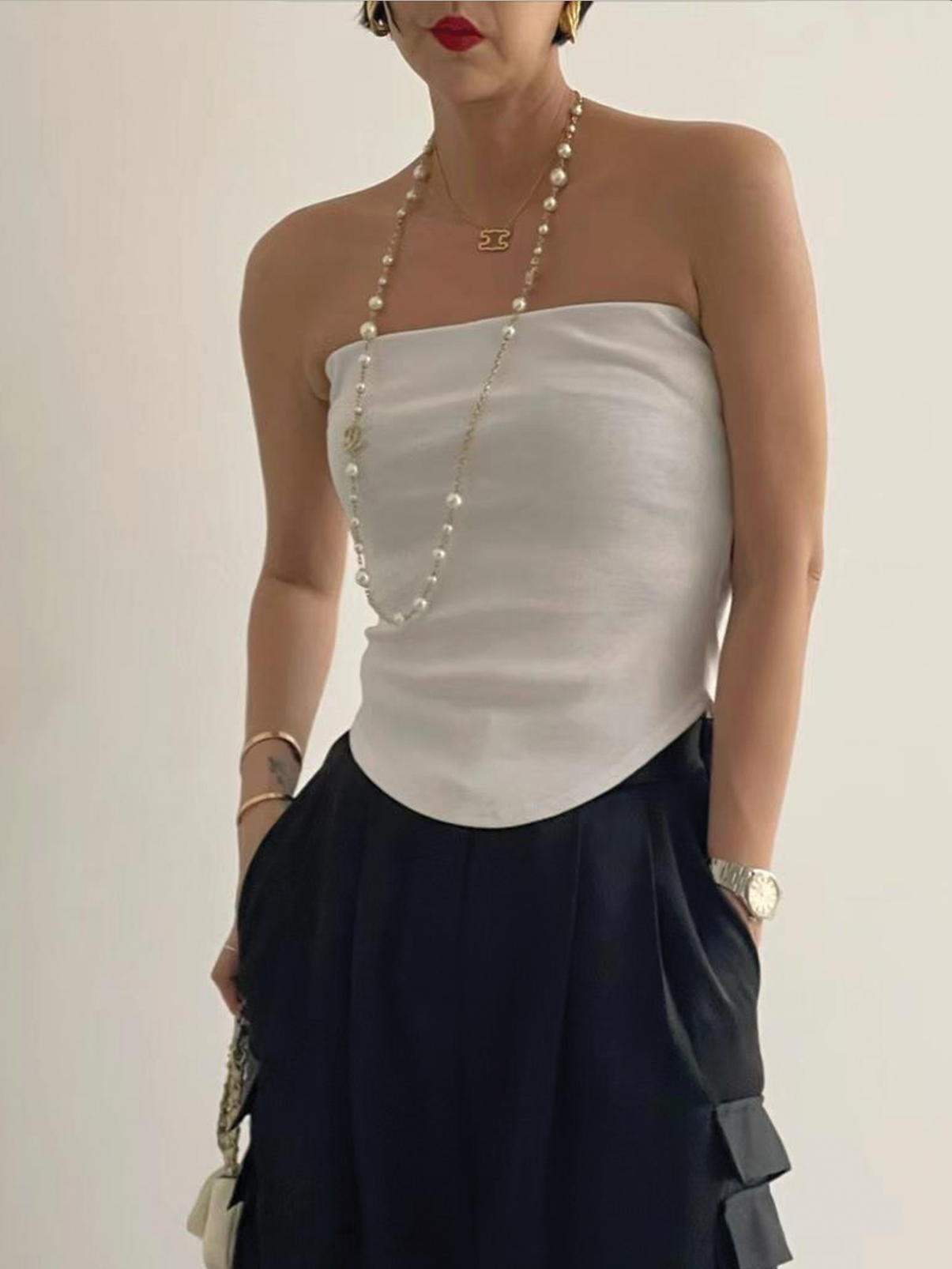 STRAPLESS TOP